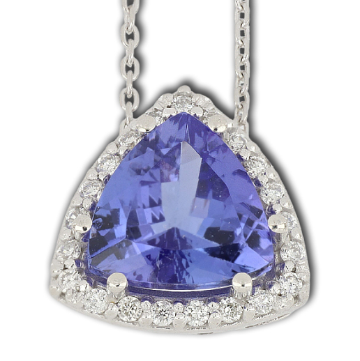 Collana Gemoro Donna Tanzanite in Oro bianco Tanzanite 1.60 Ct PC226BIA.TZ - PC226BIA.TZ